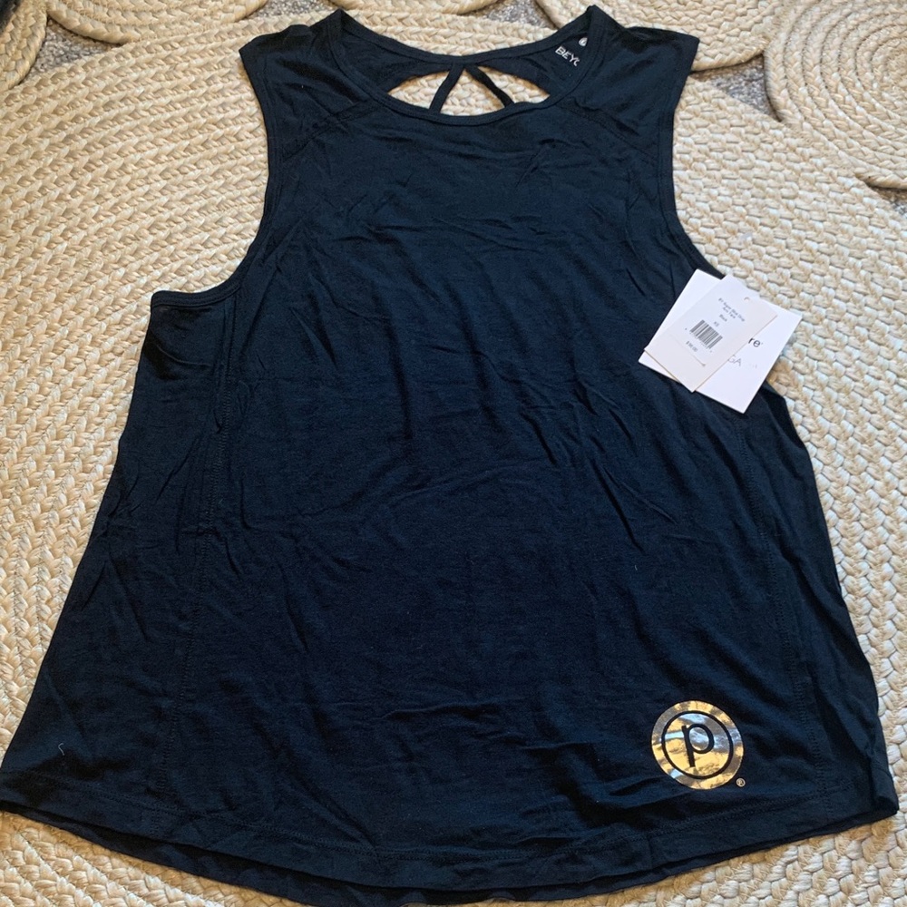 NWT Pure Barre x Beyond Yoga Tank with Silver PB Emblem